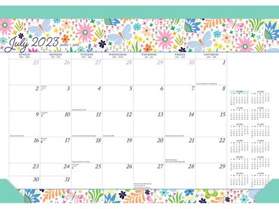 2023-2024 Plato Spring Awakening 15.5 x 11 Monthly Desk Pad Calendar (9781975457365)