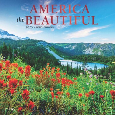 2025 Plato America the Beautiful 12 x 12 Monthly Wall Calendar (9781975478735)