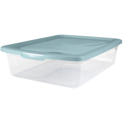 Home Logic 30 Qt. Clear Stackable Storage Bin