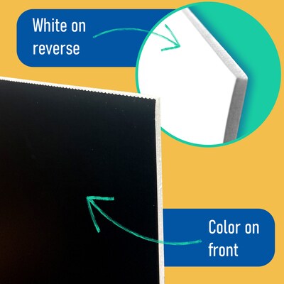 Flipside Foam Board, 30 x 20, Assorted Colors, 10/Carton (20320)