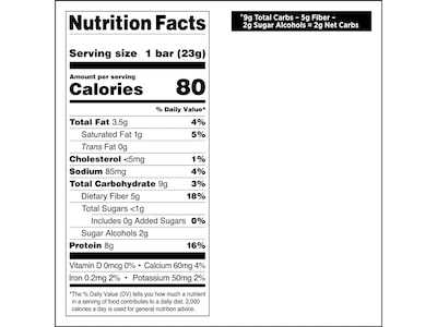 Quest Minis Gluten Free Chocolate Chip Cookie Dough Protein Bar, 0.81 oz., 14 Bars/Box (QPBMCCCD14M8)