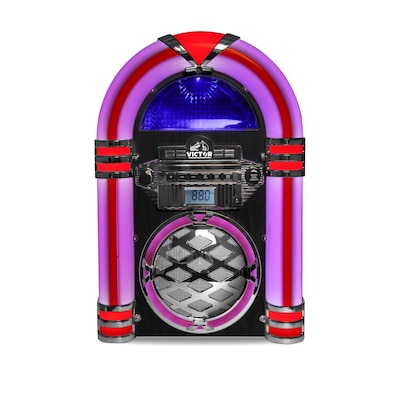 Victor Wilshire Desktop Bluetooth Jukebox Speaker, Black (VDTJ-1450-BK)