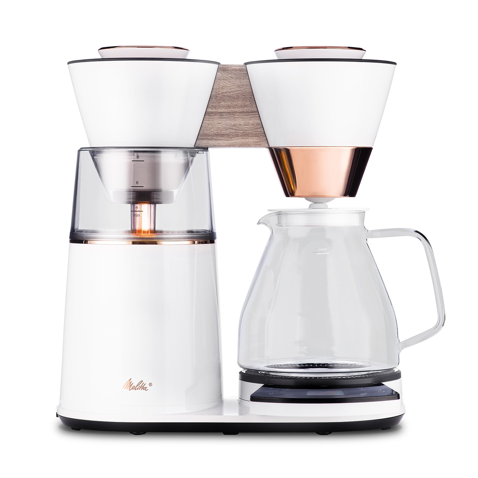 Melitta Vision Luxe 12-Cups Automatic Drip Coffee Maker, Copper/White (MCM002WULGW1)