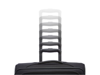 American Tourister 4 Kix 2.0 Polyester 4-Wheel Spinner Luggage, Black (142354-1041)