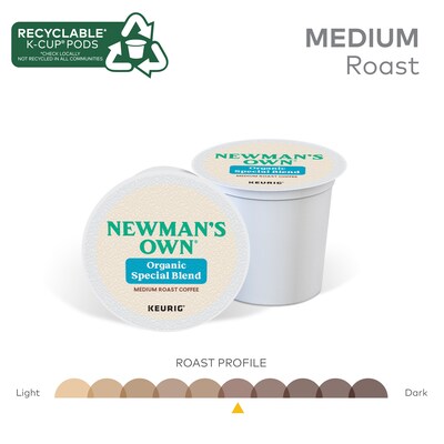 Newman's Own Special Blend Coffee Keurig® K-Cup® Pods, Medium Roast, 48/Box (373293)