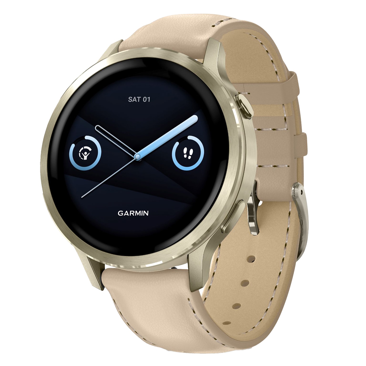 Garmin Venu 4 Fitness Smartwatch, GPS, 41mm, Bone Leather Band (010-03013-03)