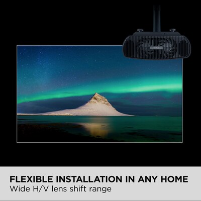 ViewSonic 4K UHD Projector with 2900 LED Lumens, Bluetooth Speakers and Wi-Fi, Black (X100-4K)