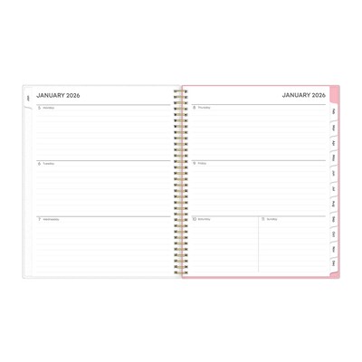 2026 Blue Sky Mimi Pink Frosted 8.5 x 11 Weekly & Monthly Personal Planner (137264-26)
