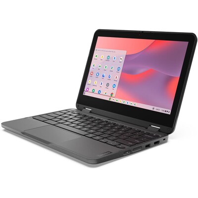 Lenovo 500e Chromebook Gen 4s 11.6" LCD 2-in-1 Touchscreen Chromebook, Intel N100, 3.4GHz, 8GB RAM, eMMC 64GB, ChromeOS, Gray
