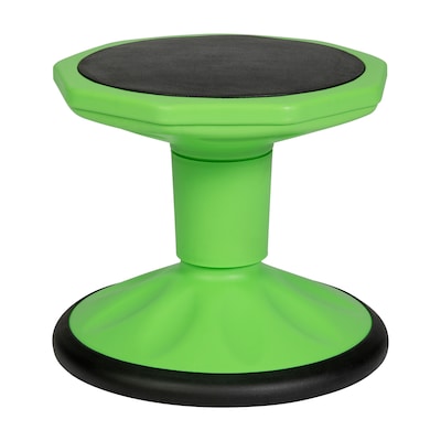Flash Furniture Lucas Plastic Kids Wobble Stool, Green (BFT9001F12GRN)