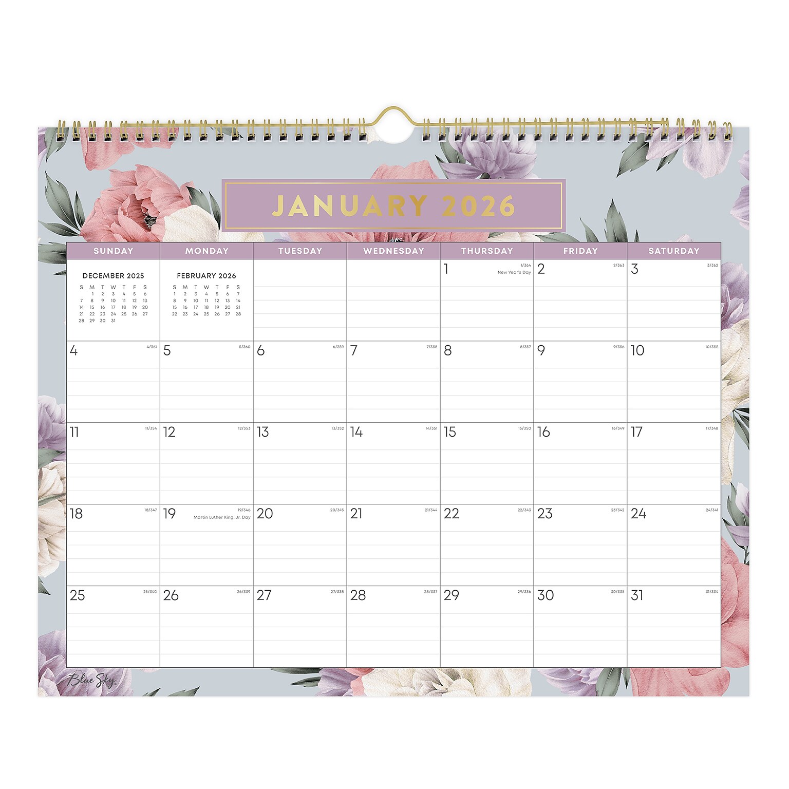 2026 Blue Sky Tula 15 x 12 Monthly Desk Calendar (144076-26)