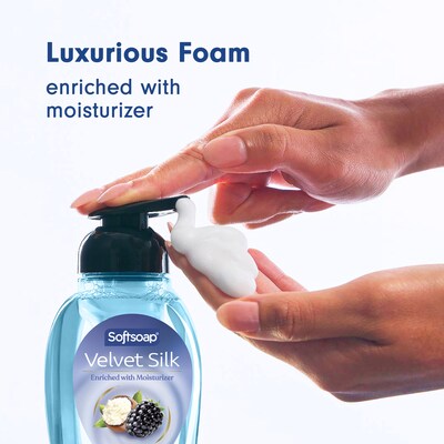 Softsoap Velvet Silk Foaming Liquid Hand Soap, Twilight Berry & Shea Butter Scent, 9 fl Oz., 6 Ct (61052556CT)