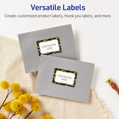 Avery Rectangle Laser/Inkjet Multipurpose Labels, 2" x 3", White, 80/Pack (19479370926)