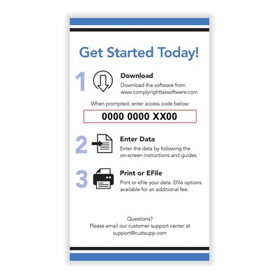 ComplyRight 2025 Affordable Care Act E-File Tax Software, Windows, Card for Download (14035ST)
