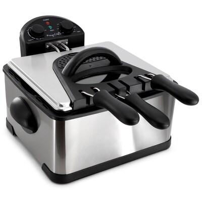 MegaChef 4 Liter Electric Deep Fryer, Silver (935121819M)