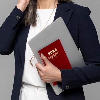 AT-A-GLANCE 2026 Hardcover Diary, 5.75" x 8.25", Red, (SD389-13-26)
