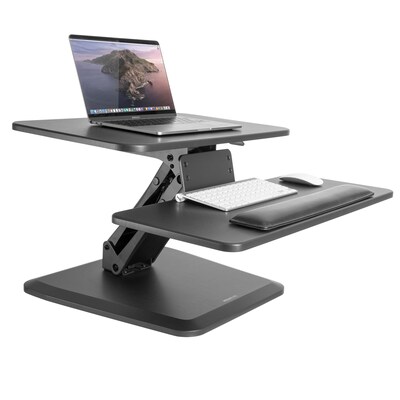 Mount-It! 23 W Compact Manual Adjustable Standing Desk Converter, Black (MI-7916)