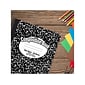 Better Office 1-Subject Composition Notebooks, 7.5" x 9.75", Wide Ruled, 100 Sheets, Black, 12/Pack (25112-12PK)