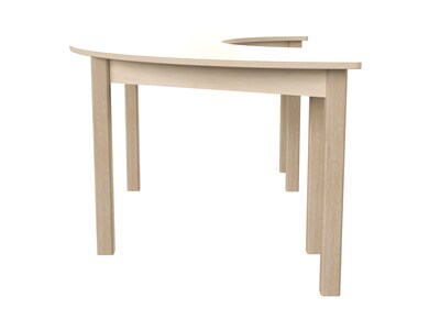 Flash Furniture Bright Beginnings Hercules 59" Semi-Circle Table, Beech (MK-ME088015-GG)