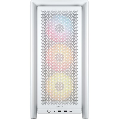 Corsair FRAME 4000D RS ARGB E-ATX Mid-Tower Computer Case, White (CC-9011297-WW)