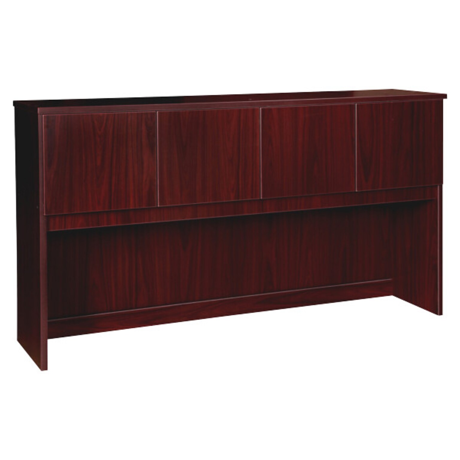 Lorell Prominence 2.0 4-Compartment Hutch,  16D x 72W x 39H, Mahogany (LLRPH7239MY)