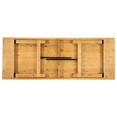 Flash Furniture HERCULES 108" Folding Farm Table, Light Natural (XAF108X40LN)