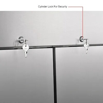 Global Industrial Nexel Reach-In Refrigerator, 2 Solid Doors, 47 Cu. Ft. (243008)
