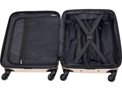 Geoffrey Beene 2-Piece Hardside Spinner Luggage Set, Blush (GB24-2)