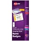 Avery Hanging Style Laser/Inkjet Name Badge Kit, 3" x 4", Clear Holders with White Inserts, 50 Badges Per Box (74520)