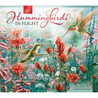 2027 BrownTrout Hummingbirds 14 x 12 Monthly Wall Calendar, Assorted Colors (9798330716029)