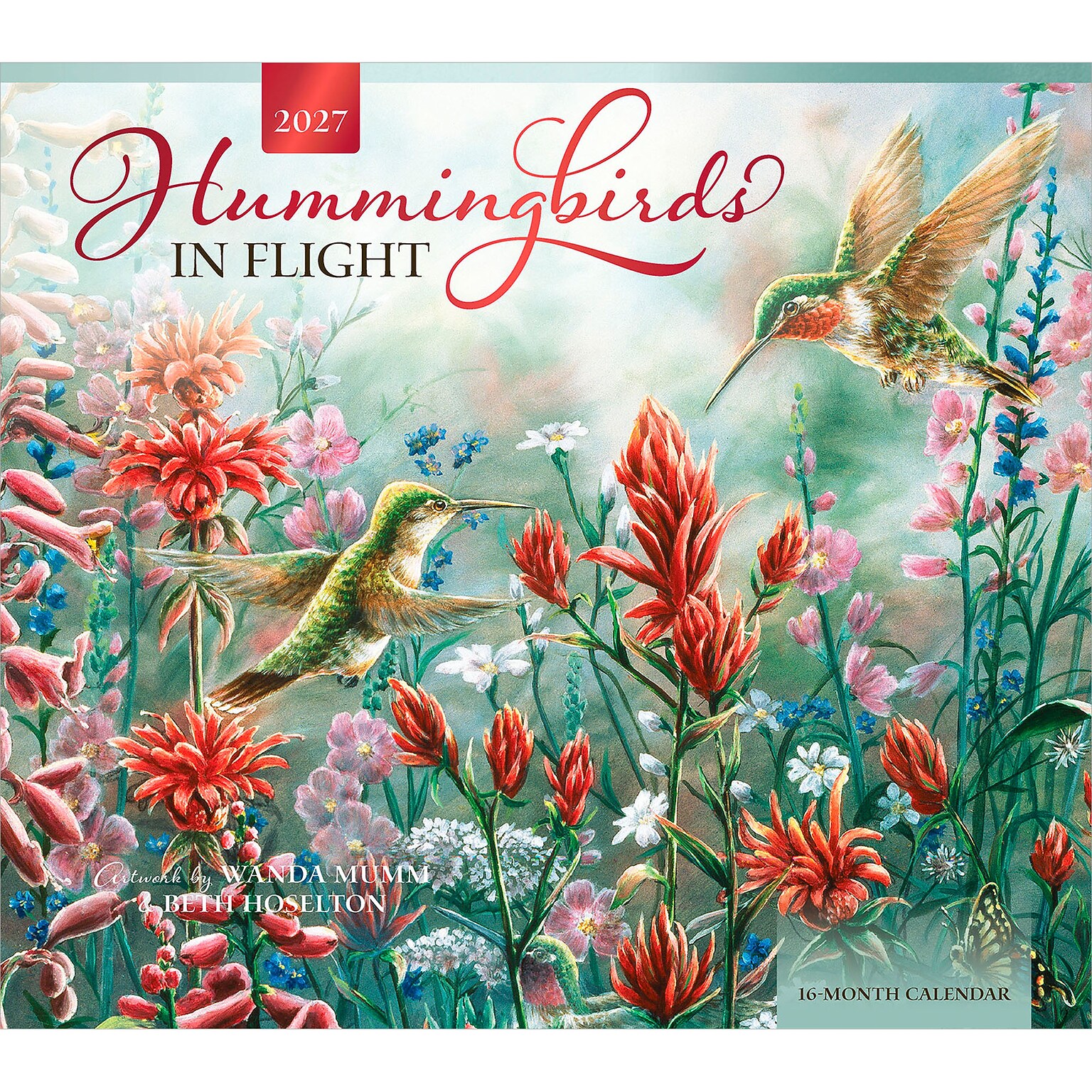 2027 BrownTrout Hummingbirds 14 x 12 Monthly Wall Calendar, Assorted Colors (9798330716029)