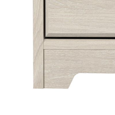 Bush Furniture Cabot 30H Storage Cabinet with 2 Shelves, Linen White Oak (WC31198)