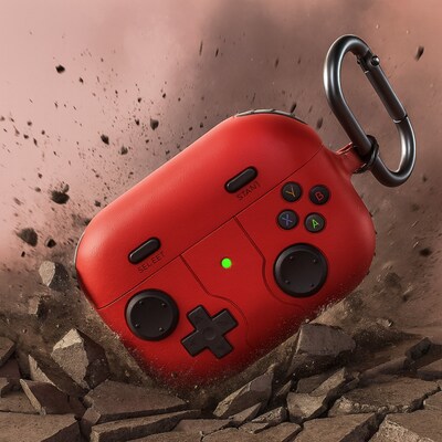 SaharaCase Inspire Series Silicone Case with Premium Clip for Airpods Pro 3, Shock Absorbing, Viper Red (HP00229)