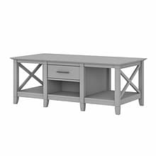 Bush Furniture Key West 47 x 24 Coffee Table, Cape Cod Gray (KWT148CG-03)