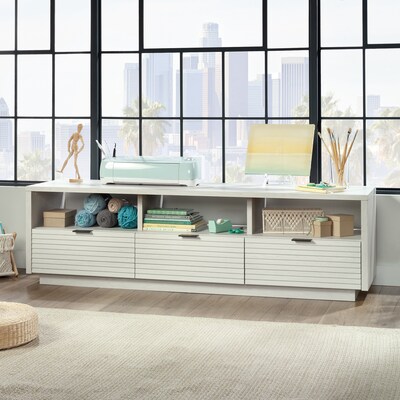 Sauder Harvey Park Credenza TV Stand, Screens up to 70", Glacier Oak (433483)