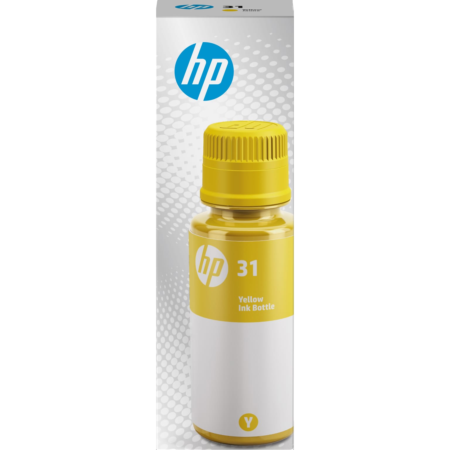 HP 31 Yellow Standard Yield Ink Tank Bottle, Prints Up to 8,000 Pages (1VU28AN)