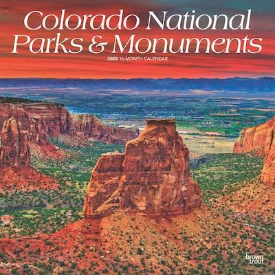 2025 BrownTrout Colorado National Parks & Monuments 12 x 12 Monthly  Wall Calendar (9781975474706)