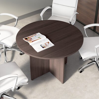 Bush Business Furniture 42" Round Conference Table, Storm Gray (99TB42RSG)