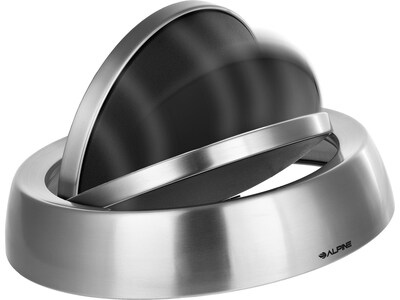 Alpine Industries Stainless Steel Indoor Compost and Trash Can with Swivel Lid, 34 Gallon, Silver, 2/Pack (ALP470-65L-1-CO-T)
