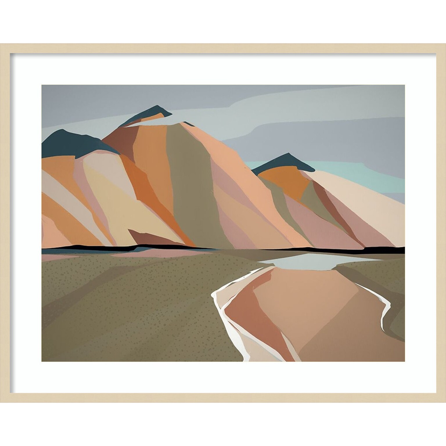 Amanti Art Australian Alps by Urban Road Wood Framed Wall Art Print, 41 x 33 (A42677943401)