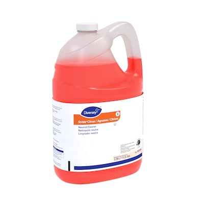 Diversey Stride Citrus Neutral Floor Cleaner, 1 Gallon, 4/Carton (903904)