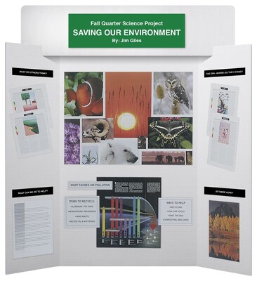 Flipside Corrugated Presentation Board, 4' x 3', Bleached White, 24/Carton (30042-24)