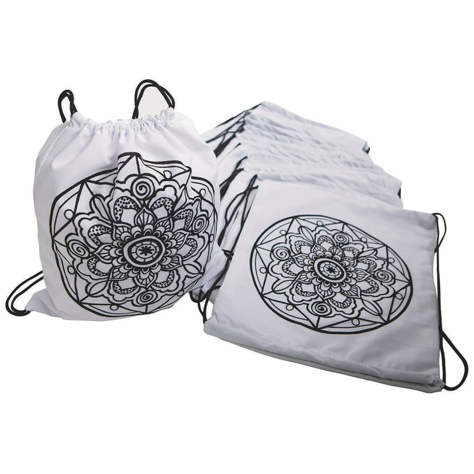 S&S Velvet Art Mandala Backpack, 12/Pack (PS1438)