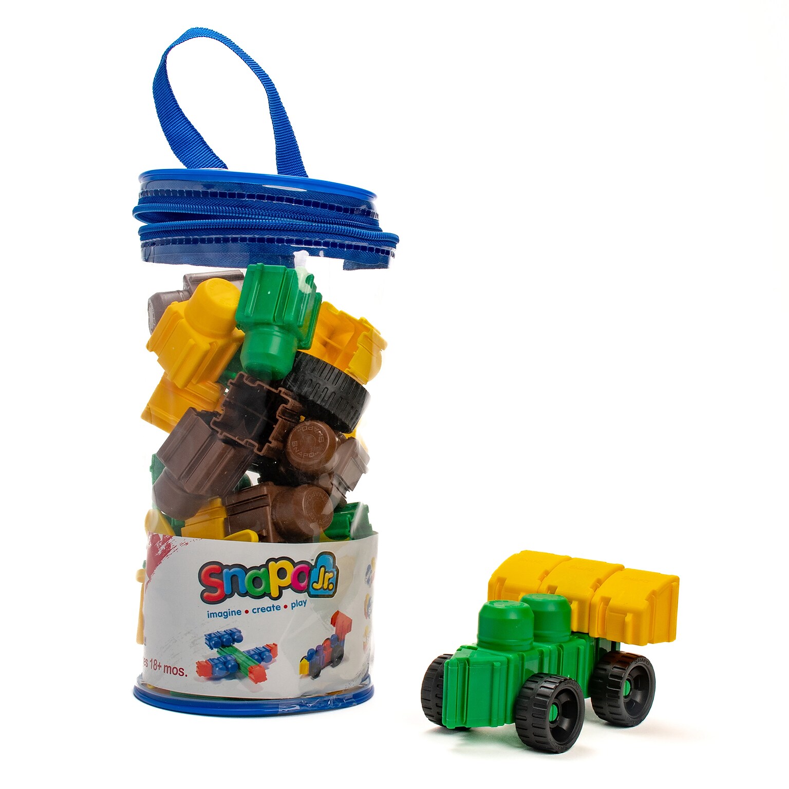 Snapo Jr. Building Blocks Dinosaur Creator Kit, 40 Pieces/Set (SNP3240D)