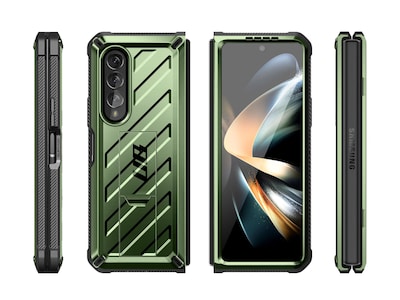 SUPCASE Unicorn Beetle Dark Green Kickstand Case for Samsung Galaxy Z Fold4 (SUP-Galaxy2022-ZFold4-5G-Unicorn-SP-Guld)