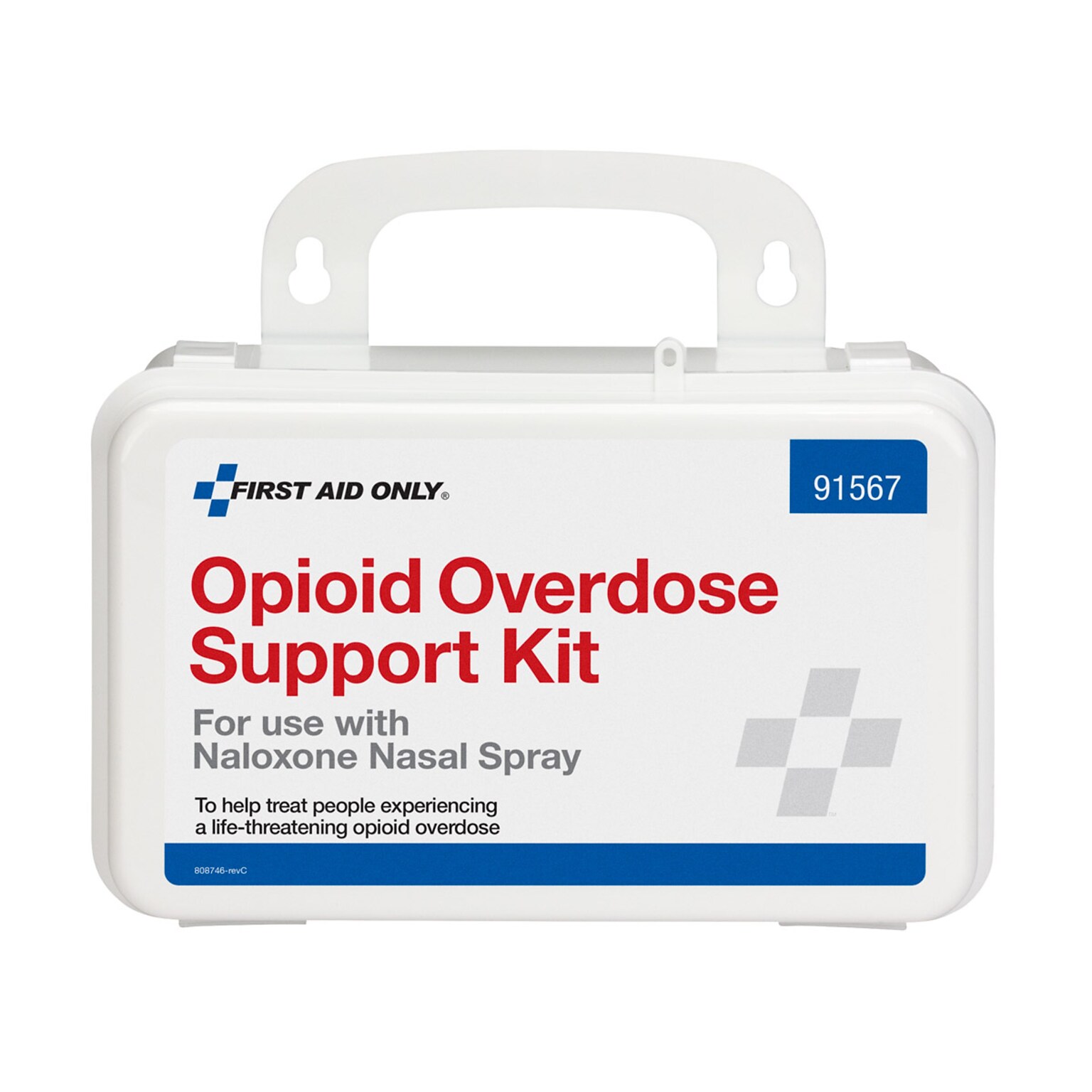 First Aid Only 12-Piece Opioid Overdose Emergency Preparedness Kit, 6 Kits/Carton (91567)
