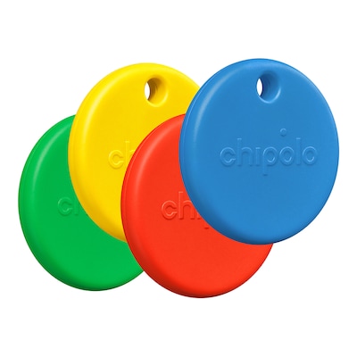 Chipolo POP Bluetooth Tracker, Assorted Colors, 4/Pack (RWS.0000009)
