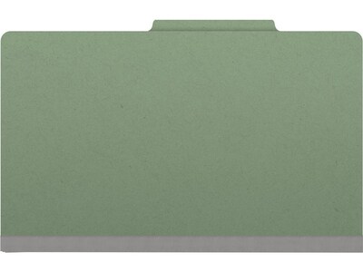 Medical Arts Press Pressboard Classification Folder, 2 Dividers, 2" Expansion, Legal Size, Green, 10/Box (DV-T52-26-3AGN)