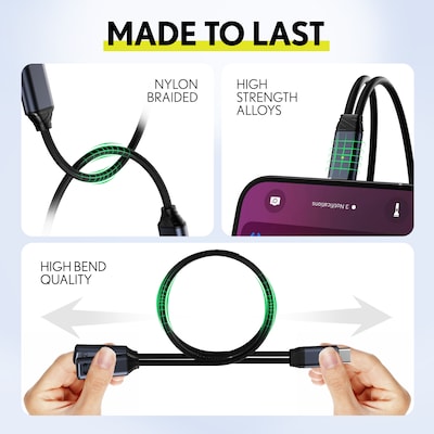 Delton 15EC Wired Earbuds & 2-in-1 USB-C Splitter Adapter Bundle, Black (DWH15ECKT1)