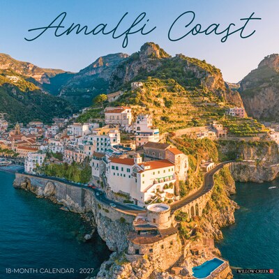 2027 Willow Creek Amalfi Coast 12 x 12 Monthly Wall Calendar, Assorted Colors (58701)